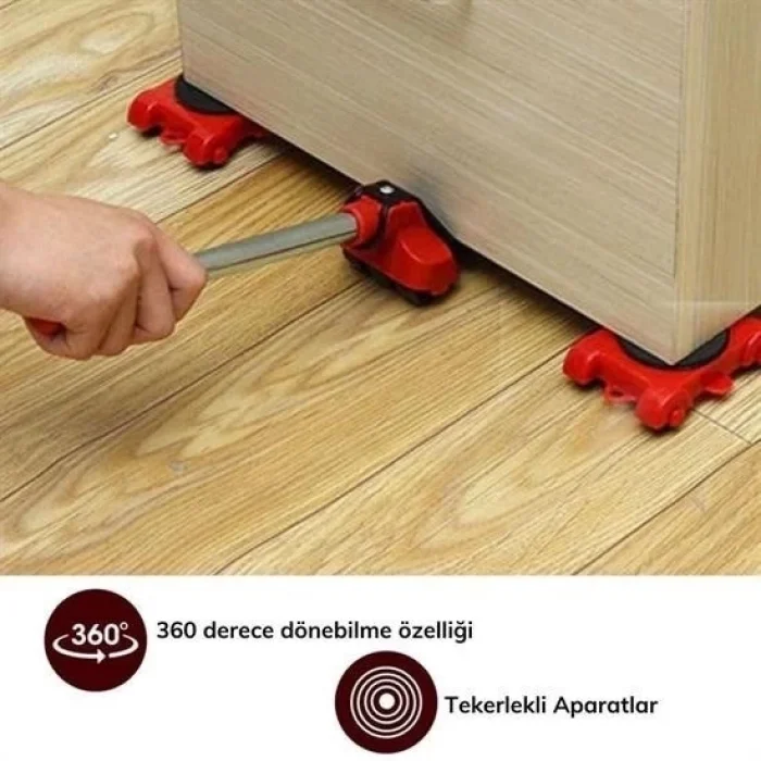 BUĞZ Tekerlekli Basit Pratik Ağır Beyaz Eşya Mobilya Taşıma Kaydırma Aleti Aparatı Seti
