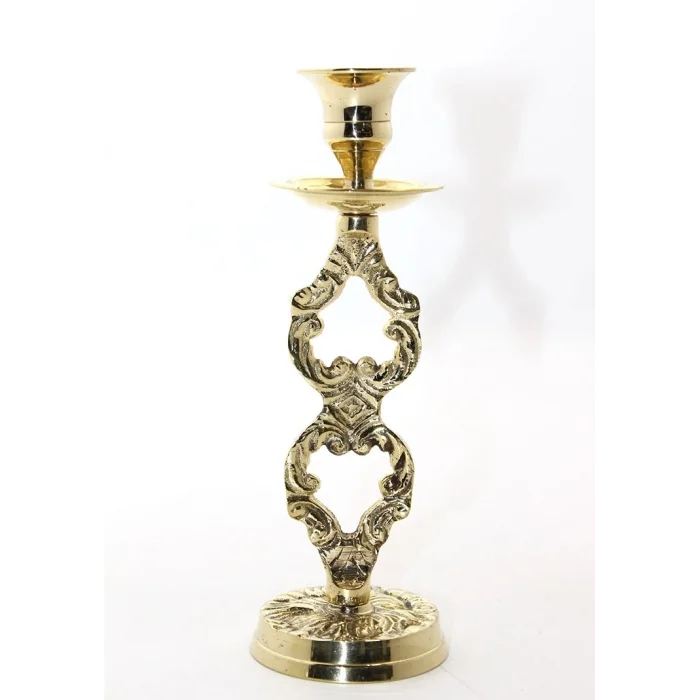 BUĞZ Tekli Pirinç Şamdan 27767