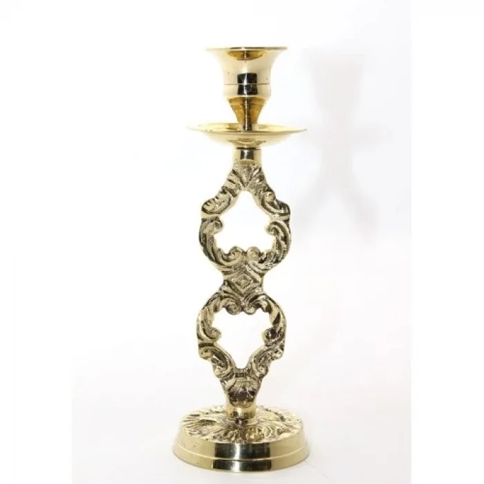  Tekli Pirinç Şamdan Model 4