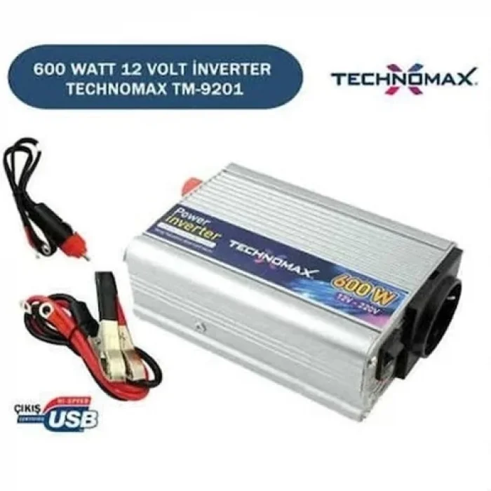  Teknomax 600w İnverter Dönüştürücü