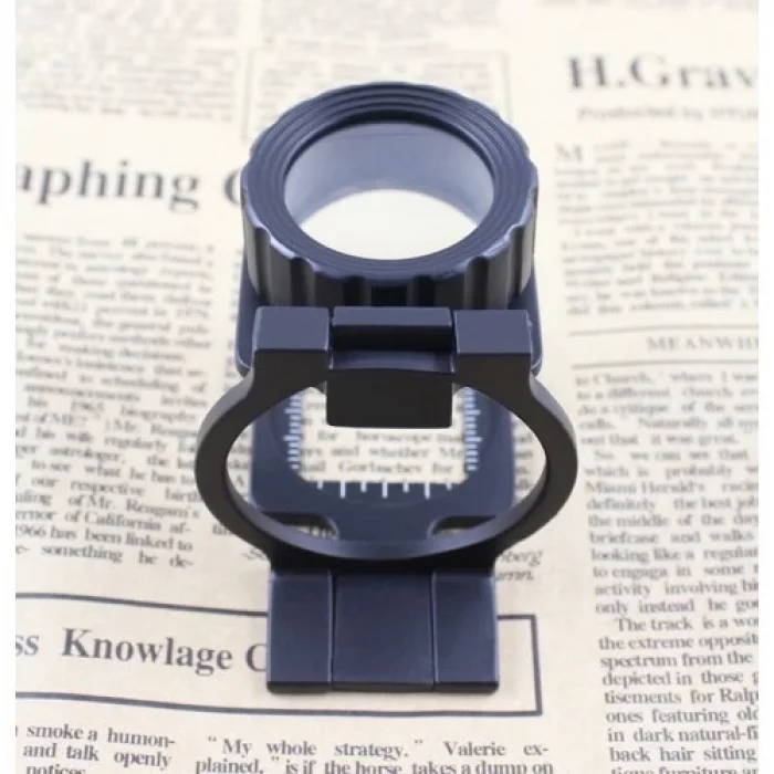 BUĞZ Tekstilciler Için  Kumaş Kontrolü Büyüteç,katlanan, Metal 15x Büyütme - BUĞZ