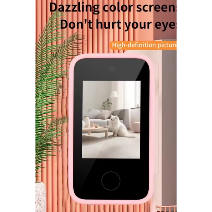 BUĞZ Telefon Modelli Çocuk Dijital Fotoğraf Makinası Çift Kameralı Dokunmatik Ekran 2.0 Ekran