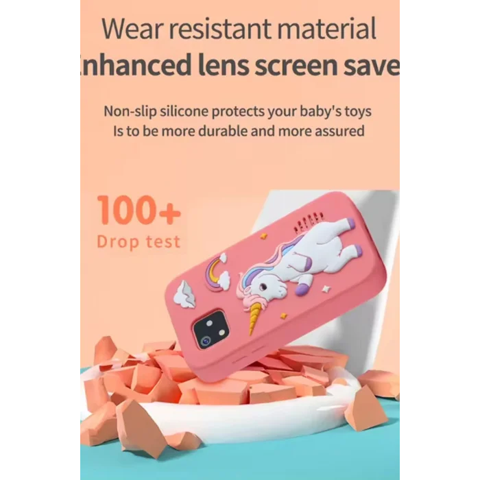 BUĞZ Telefon Modelli Çocuk Dijital Fotoğraf Makinası Çift Kameralı Dokunmatik Ekran 2.0 Ekran