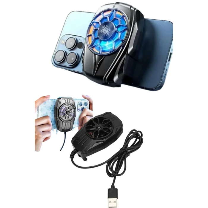  Telefon Soğutucu Fan Güçlü Motor Radyatör Cep Telefon Soğutma