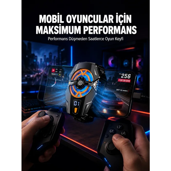 BUĞZ Telefon Soğutucu Radyatör Type-C Bağlantılı 2 Kademeli Dijital Kontrollü
