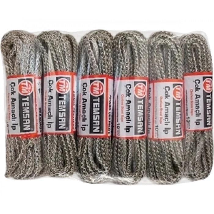 BUĞZ Temsan 10 Mt Çok Amaçlı İp 12li