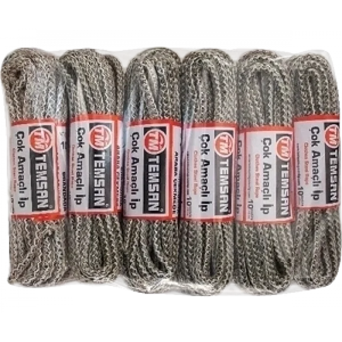 BUĞZ Temsan 10 Mt Çok Amaçlı İp 12li