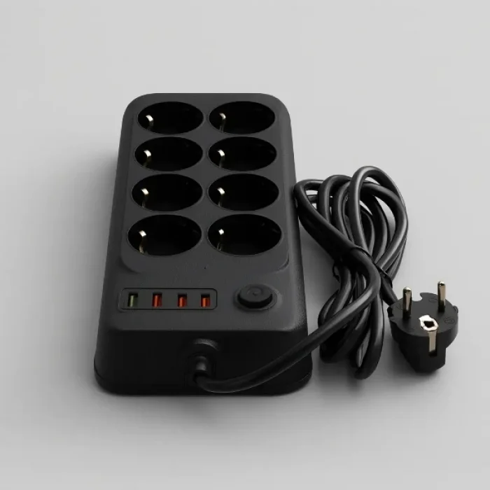 BUĞZ Termal Akım Korumalı 8 Prizli Uzatma Kablosu