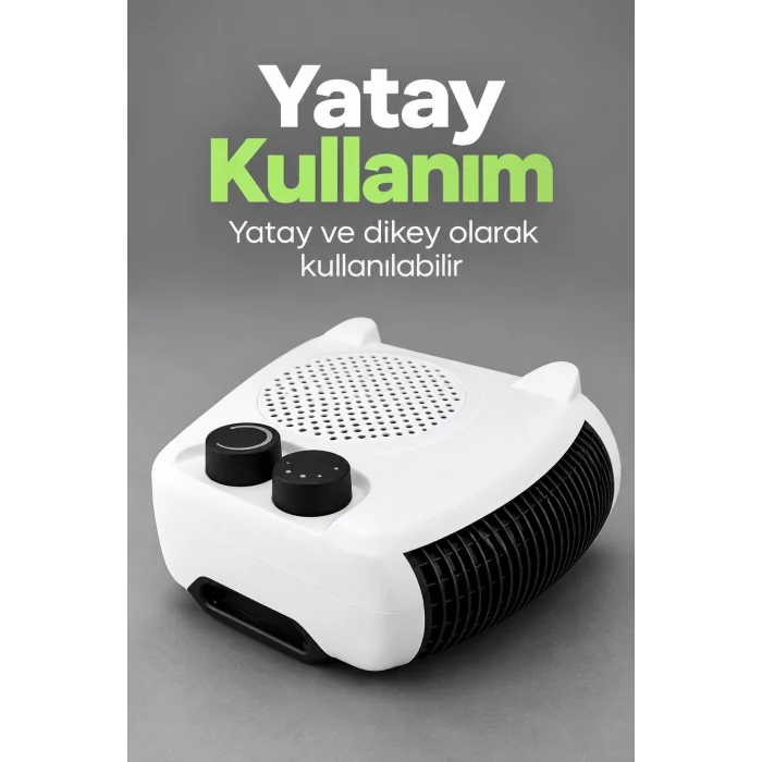 BUĞZ Termostatlı Fanlı Isıtıcı Çift Düğmeli Kontrol Tasarımı - BUĞZ