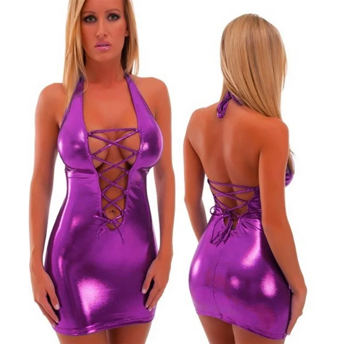 BUĞZ Terry Pau TP100711 Fantazi Lame Mini Elbise