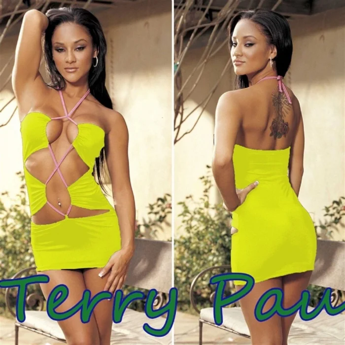 BUĞZ Terry Pau TP100753 Cris Cross Mini Elbise