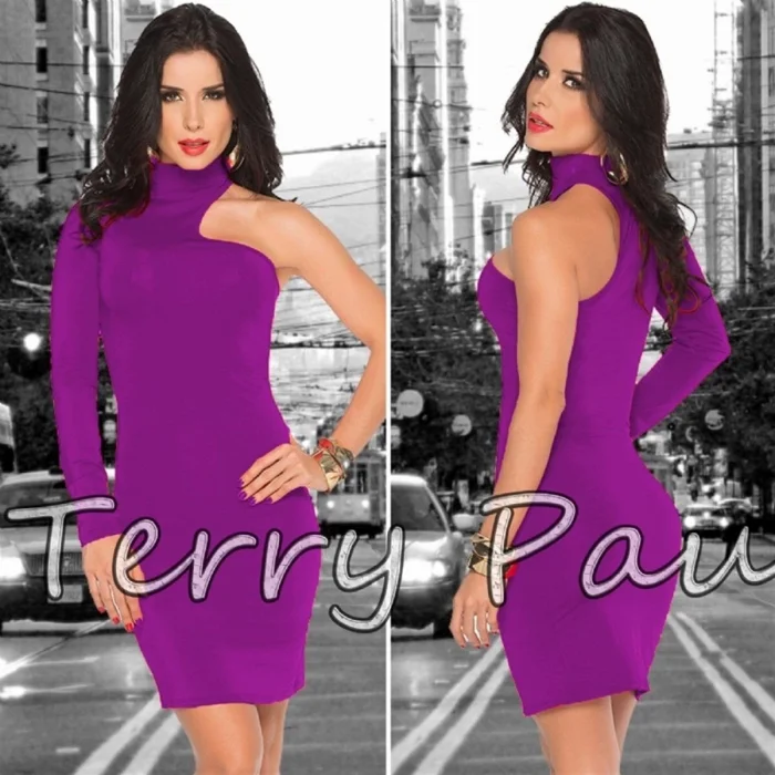 BUĞZ Terry Pau TP101061 Asimetrik Mini Elbise