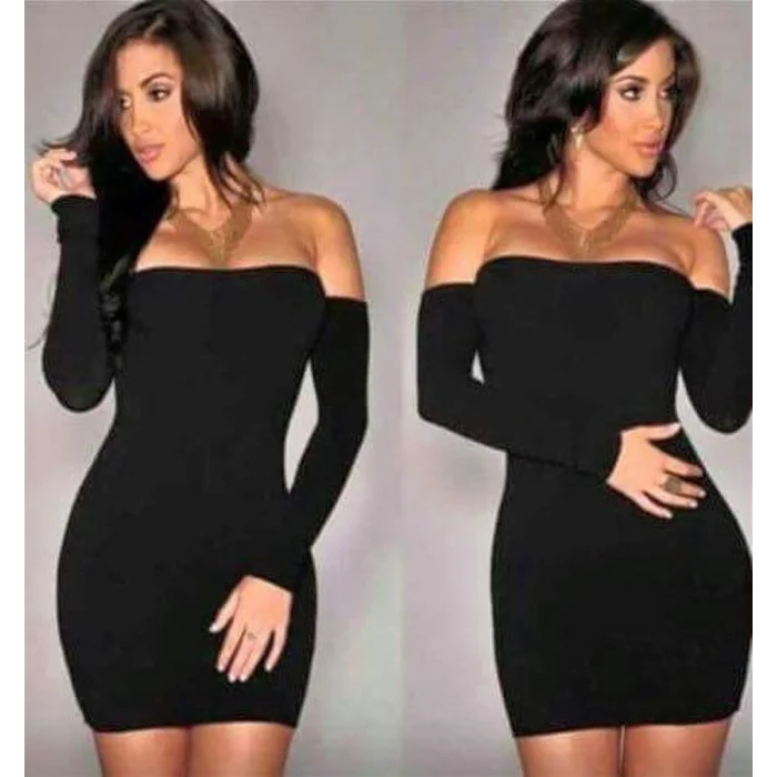 BUĞZ Terry Pau TP101190 Eldivenli Straplez Mini Elbise