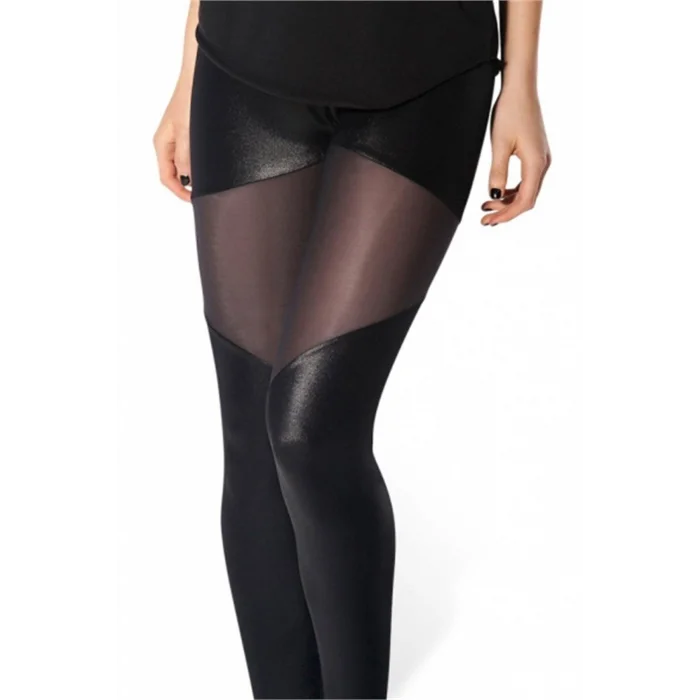 BUĞZ Terry Pau TP101299 Transparan Detaylı Parlak Tayt