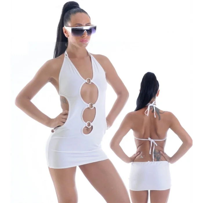 BUĞZ Terry Pau TP1961328 Metal Süslemeli Mini Elbise