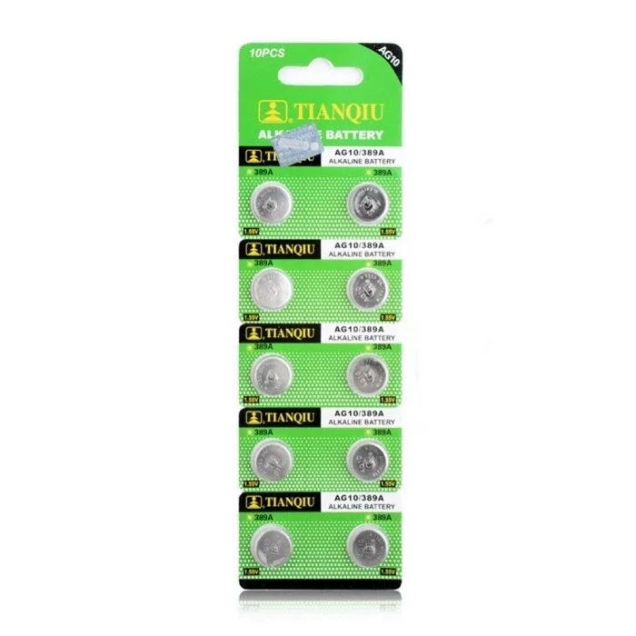 BUĞZ TıanQıu Ag10 Lr1130/389 Alkalin 10lu Düğme Pil