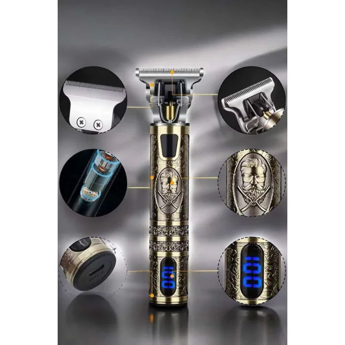 BUĞZ Tıraş Makinesi Çizik Tıraş Paslanmaz Çelik Uzun Ömürlü Şarjlı - BUĞZ