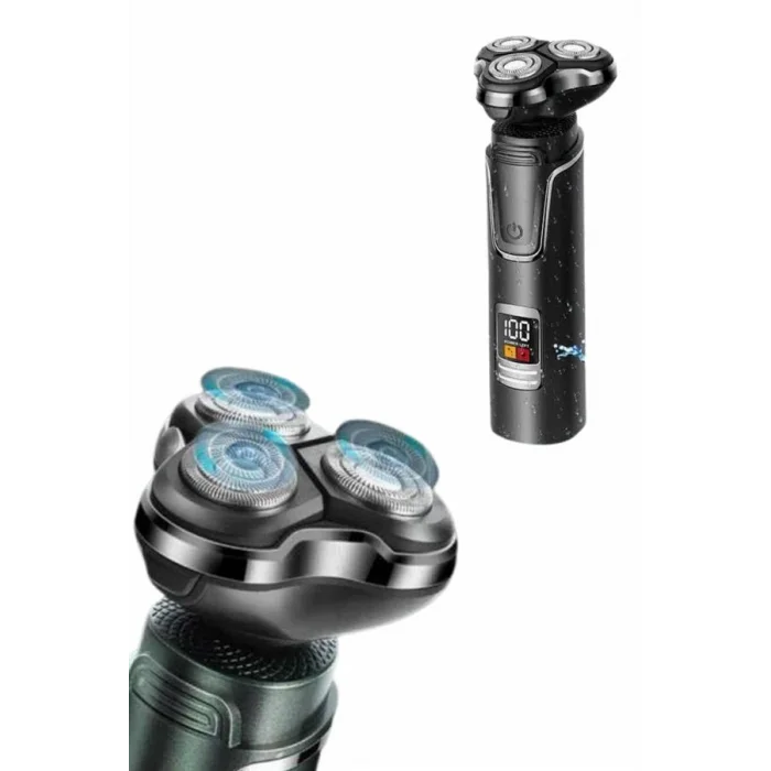 BUĞZ Tıraş Makinesi Profesyonel 3in1 Dijital Göstergeli 3 Başlıklı Erkek Bakım - Lisinya