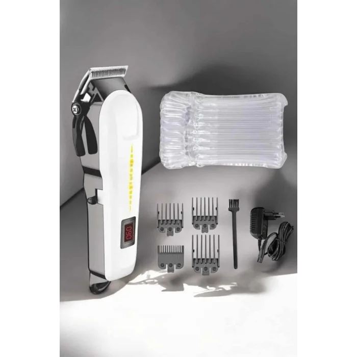 BUĞZ Tıraş Makinesi Profesyonel Saç Ve Sakal Kesme Milim Ayarlı Dijital Göstergeli