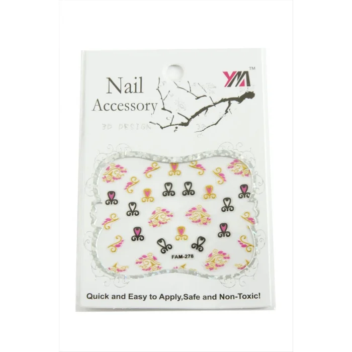  Tırnak Aksesuarı Tattoo Sticker