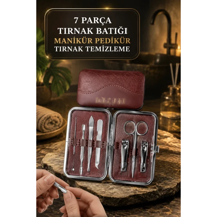BUĞZ Tırnak Batığı Temizliği ve Günlük Bakım İçin 7 Parça Profesyonel Set