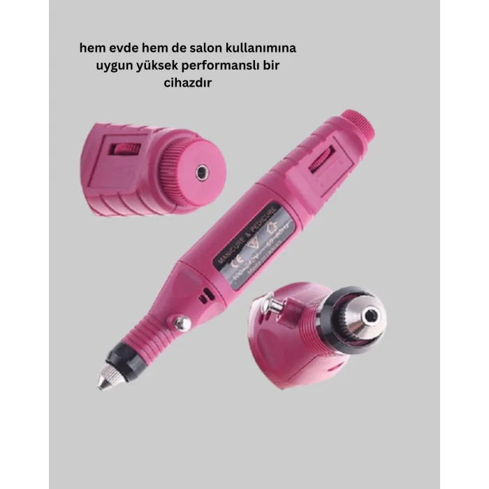 BUĞZ Tırnak Matkap Makinesi – Profesyonel Manikür Pedikür Cihazı, Ayarlanabilir Hız ve Sessiz Çalışma - Lisinya