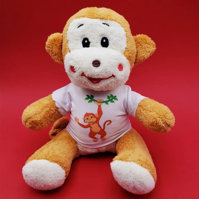 BUĞZ Tişörtlü Sevimli Peluş Maymun