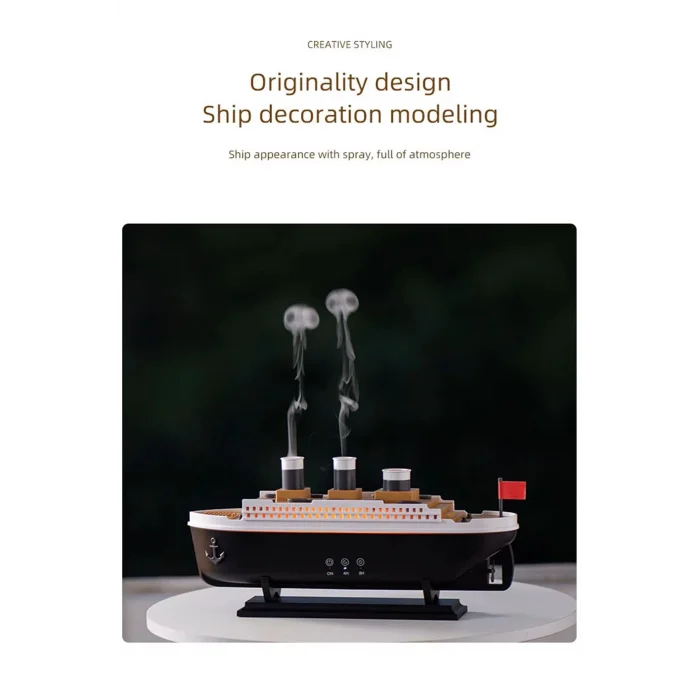  Titanic Aromaterapi Hava Nemlendirici Kuruluğu Önlemek Için Verimli Gemi Dizaynlı Difüzör