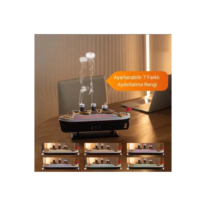  Titanic/Vapur/Gemi Aromaterapi Hava Nemlendirici Kuruluğu Önlemek Için Verimli Gemi Dizaynlı Difüzör