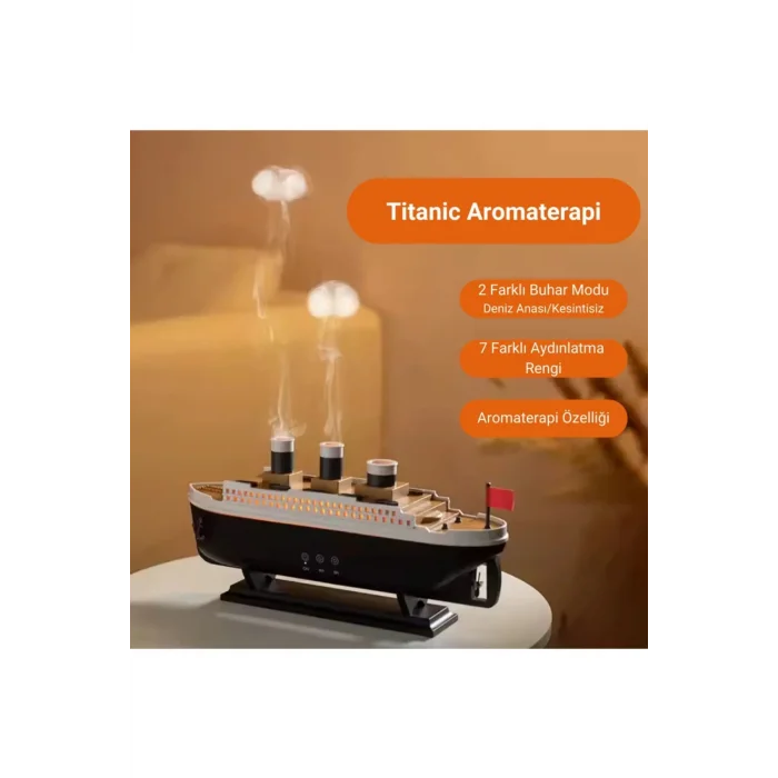  Titanic/Vapur/Gemi Aromaterapi Hava Nemlendirici Kuruluğu Önlemek Için Verimli Gemi Dizaynlı Difüzör