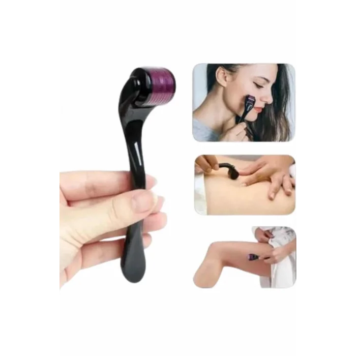 BUĞZ Titanyum Uçlu Derma Roller 540 İğneli 1 mm Gözenek Azaltıcı Akne İzlerine Uygun