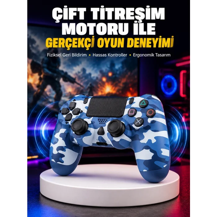 BUĞZ Titreşim Motorlu Oyun Kolu – Gerçekçi Geri Bildirim ve Etkileşim