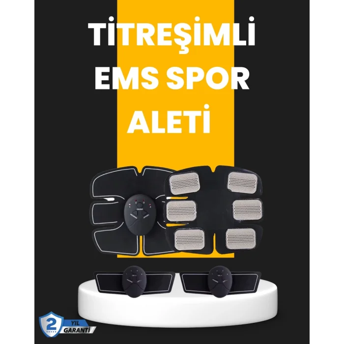  Titreşimli EMS Spor ve Fitness Cihazı Karın Kası Kol Bacak 2025 Model