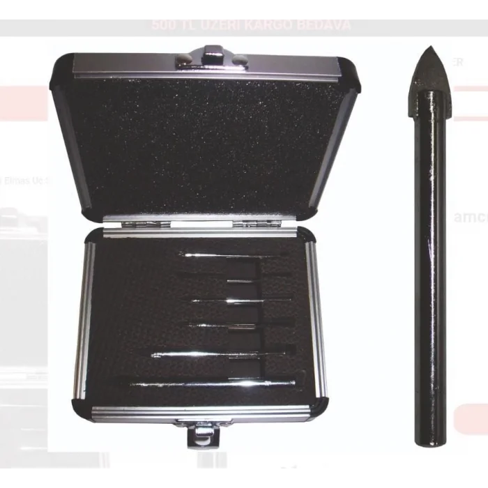 BUĞZ Todrill 50909 Cam Delme Ucu Seti 6 Parça