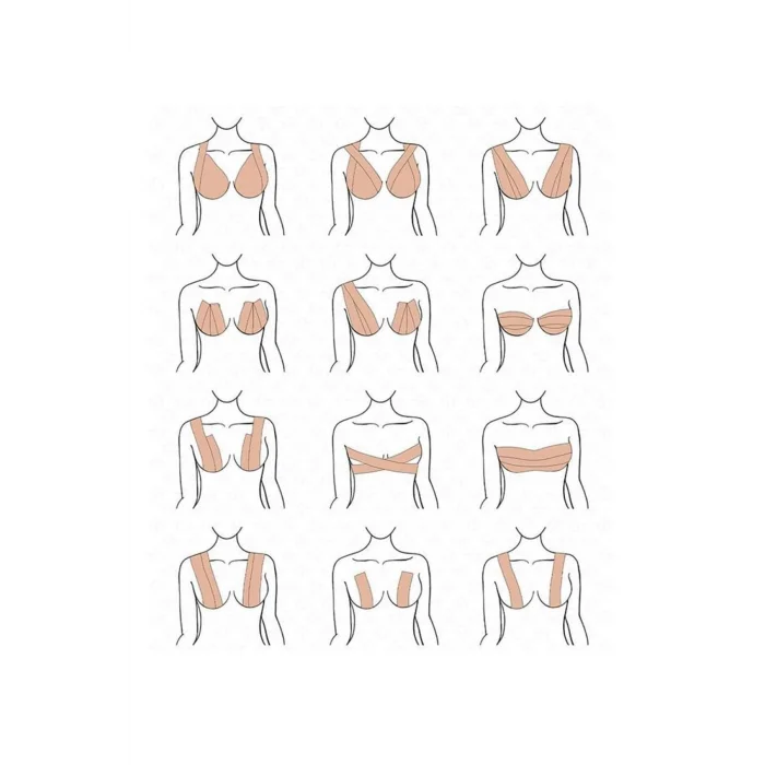 BUĞZ Toparlayıcı ve Şekillendirici Göğüs Bandı Tere ve Suya Dayanıklı Hassas Ciltlere Uygun - BUĞZ