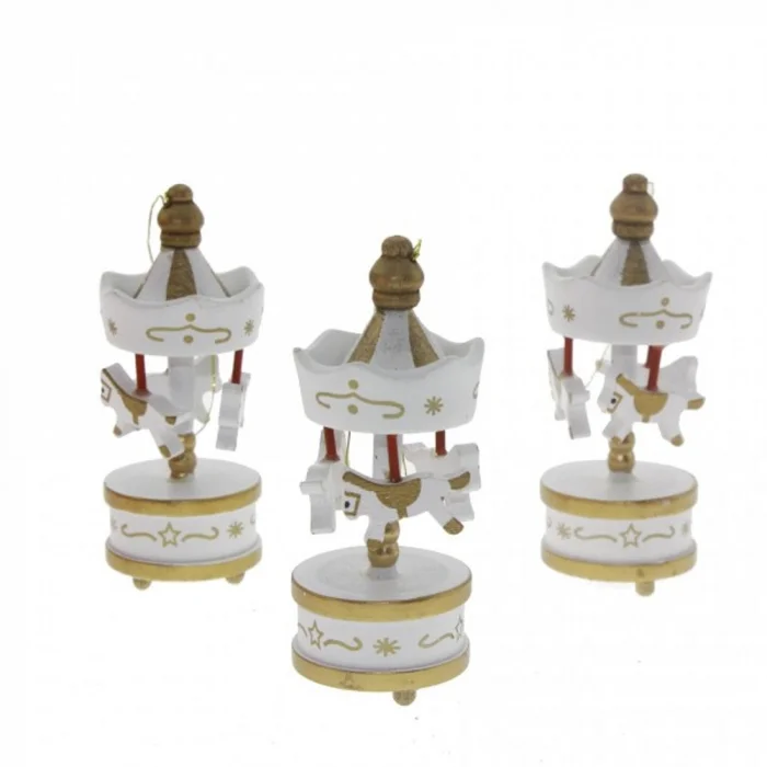 BUĞZ Toptan Dekoratif 6lı Beyaz Mini Atlı Karınca