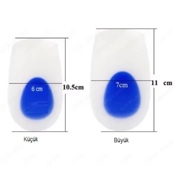 BUĞZ Topuk Silikonu Mavi Beyaz Küçük Boy Kadın Bx40