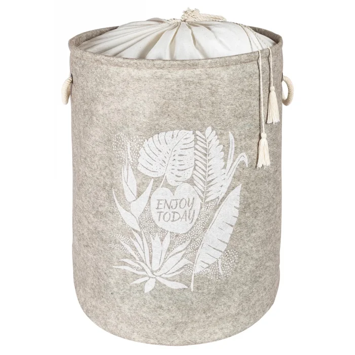  Torbalı Ve Kulplu Püskül Detaylı Düzenleyici Çok Amaçlı Organizer Keçe Sepet -03631