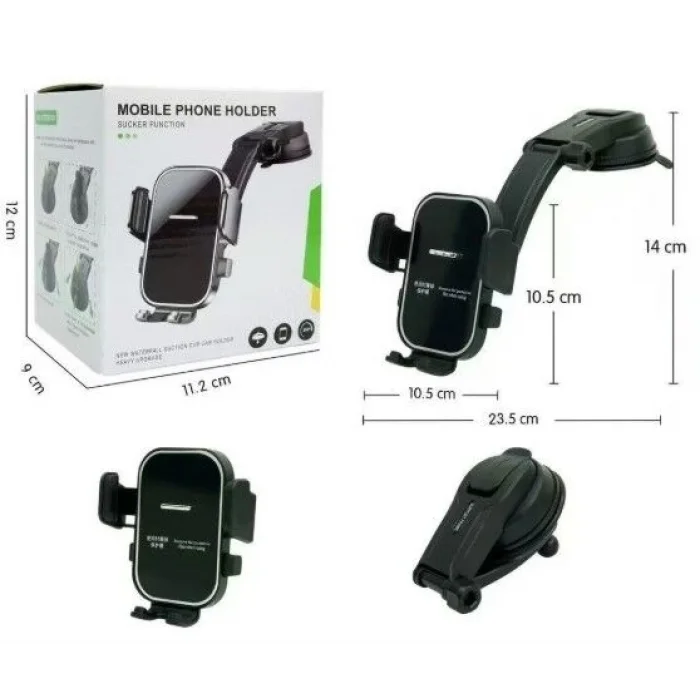 BUĞZ Torpido Üstü Vakumlu Araç Telefon Tutucu  Ayarlanabilir Uzun Kollu CM-393