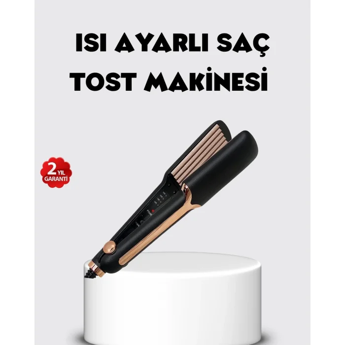 BUĞZ Tost Model Saç Şekillendirici DEMPOWER DP-134 360° Döner Kablolu