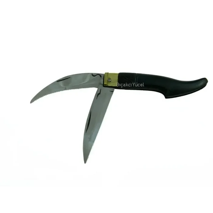 BUĞZ Tosya Küçük Çiftli Testereli Bıçkı Çakı 14 Cm - Plastik Saplı, Manuel