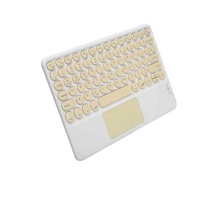 BUĞZ Touchpad Uyumlu Bluetooth Klavye Slim Kablosuz Wifi Q Klavye