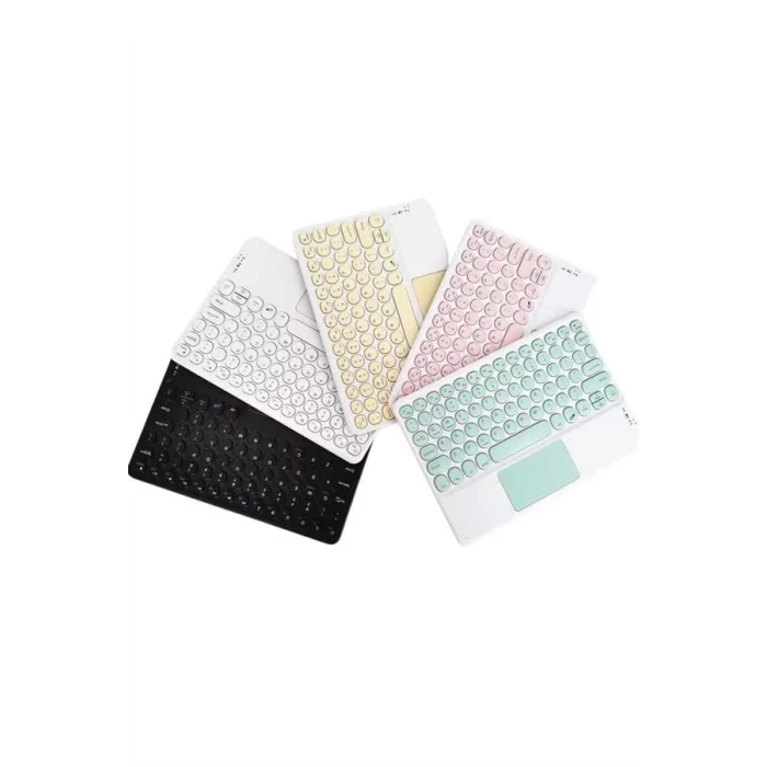 BUĞZ Touchpad Uyumlu Bluetooth Klavye Slim Kablosuz Wifi Q Klavye