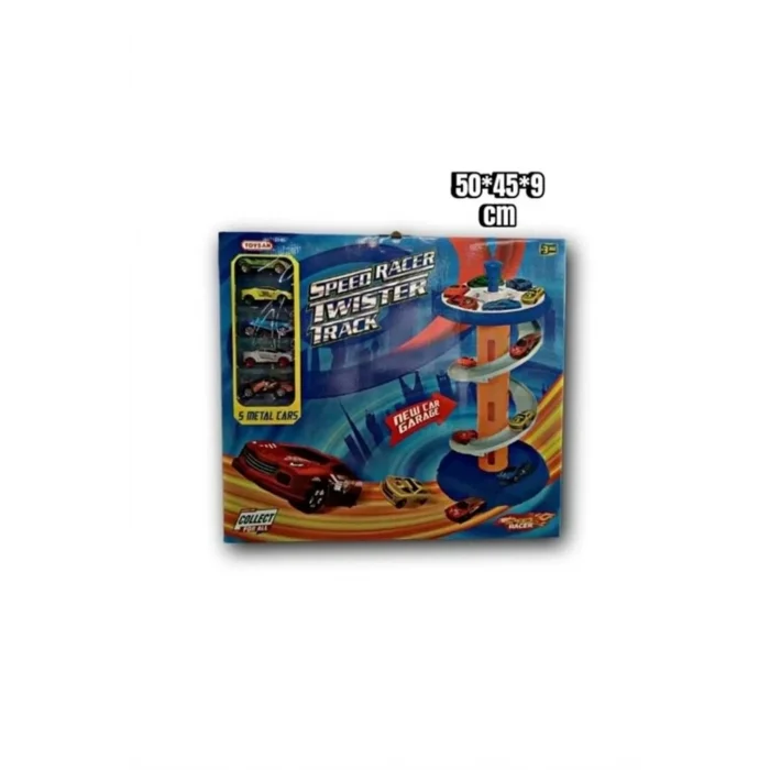  TOYSAN RACER GARAJ - 5 METAL CARS