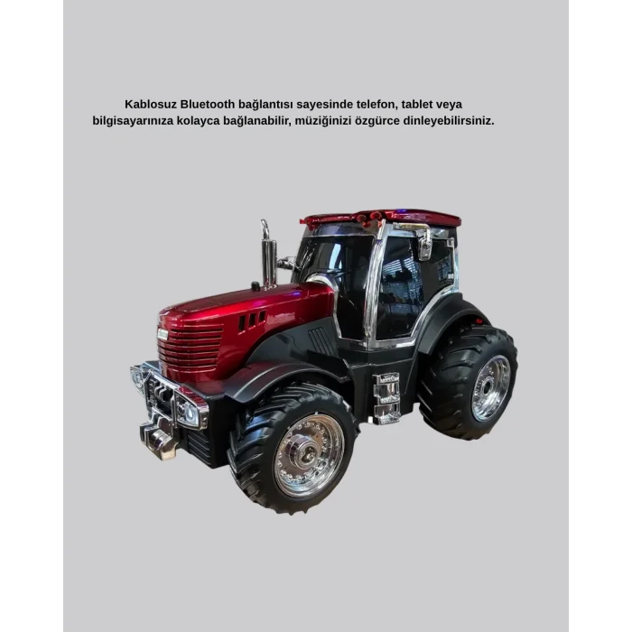 BUĞZ Traktör Tasarımlı Bluetooth Hoparlör 12W TWS Destekli Nostaljik Model