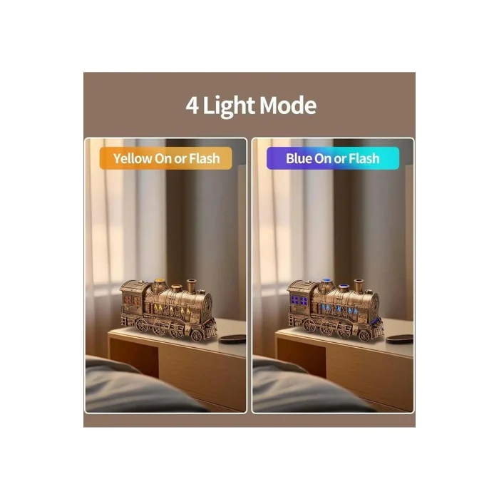 BUĞZ Tren Şeklinde Buharlı Oda Hava Nemlendirici Işık Buhar Makinesi Kumandalı