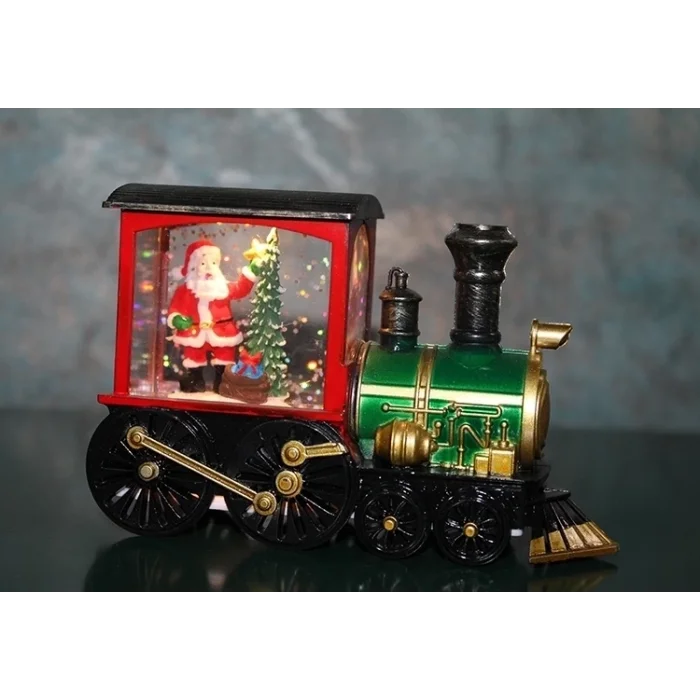 BUĞZ Trenli Yılbaşı Işıklı Kar Küresi Alk3220