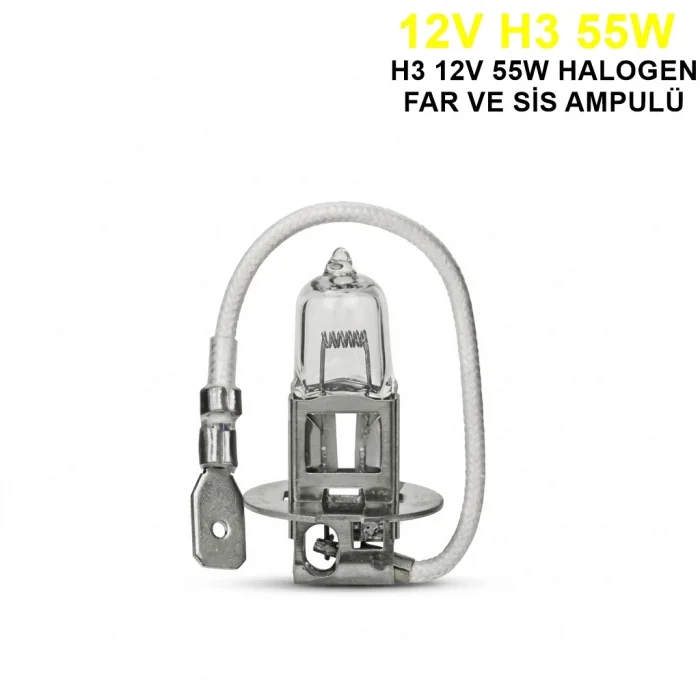 BUĞZ Trifa H3 Halojen Far Ampülü 12V 55Watt Sarı