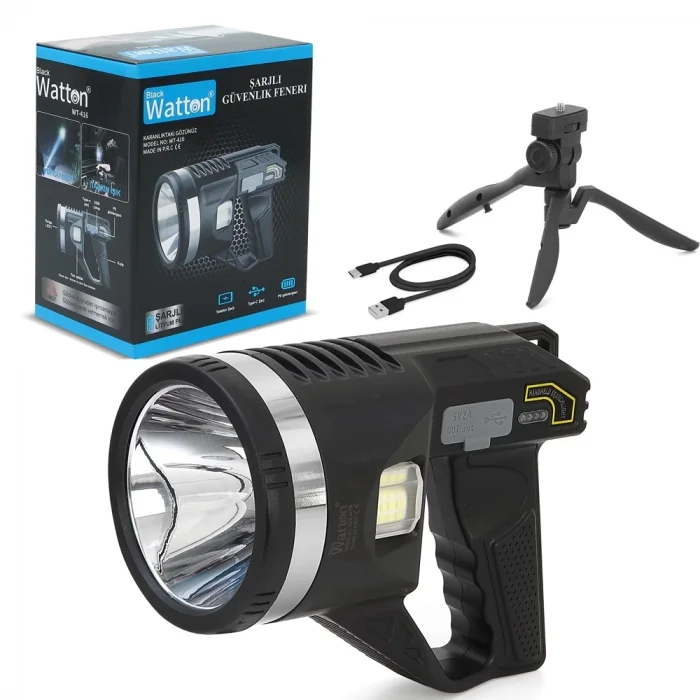 BUĞZ Tripod Şarjlı Güvenlik Feneri  Wt-416