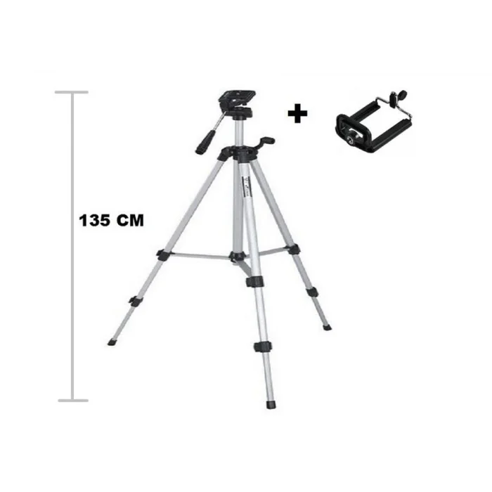 BUĞZ Tripod : Telefon ve Kamera Tutucu Ayak + Telefon Tutucu - 105Cm